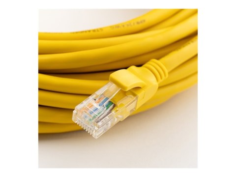 Qoltec - Złącze sieciowe - RJ-45 (M) - UTP - CAT 5e - przezroczysty (pakiet 100)