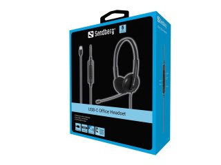 Sandberg - Słuchawka - nauszne - przewodowa - USB-C