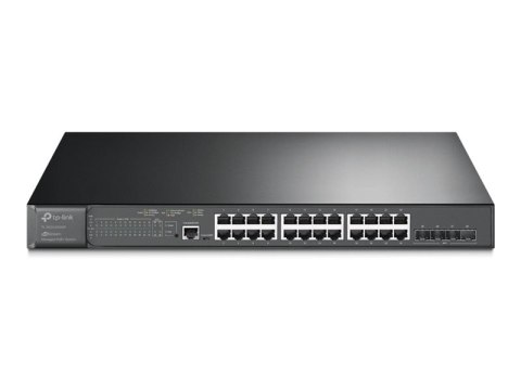 TP-Link JetStream TL-SG3428XMP V3.6 - Przełącznik - L2+ - Tak - 24 x 10/100/1000 (PoE+) + 4 x 10 Gigabit SFP+ - montowany w szaf