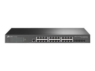 TP-Link JetStream TL-SG3428X V1.6 - Przełącznik - Tak - 24 x 10/100/1000 + 4 x 10 Gigabit SFP+ - montowany w szafie rack