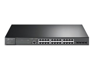 TP-Link JetStream TL-SG3428MP V6.6 - Przełącznik - L2+ - Tak - 24 x 10/100/1000 (PoE+) + 4 x Gigabit SFP - montowany w szafie ra