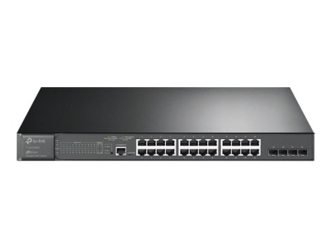 TP-Link JetStream TL-SG3428MP V6.6 - Przełącznik - L2+ - Tak - 24 x 10/100/1000 (PoE+) + 4 x Gigabit SFP - montowany w szafie ra