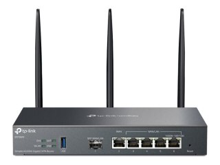 TP-Link Omada ER706W V1 - Router bezprzewodowy przełącznik 4-portowy - 1GbE - porty WAN: 6 - Wi-Fi 6 - Dwuzakresowy - montowany 
