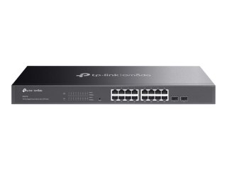 TP-Link Omada SG2218 V1.26 - Przełącznik - smart - 16 x 10/100/1000 + 2 x Gigabit Ethernet SFP - montowany w szafie rack