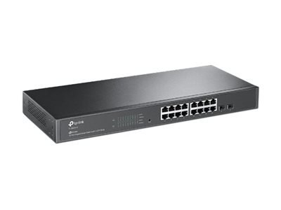 TP-Link Omada SG2218 V1.26 - Przełącznik - smart - 16 x 10/100/1000 + 2 x Gigabit Ethernet SFP - montowany w szafie rack