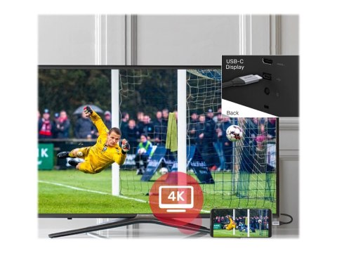 Unitek C14091ABK - Kabel USB - USB-C (M) do USB-C (M) - 20 V - 2 m - Power Delivery USB (5 A, 100 W), obsługa 4K 60 Hz - czarny