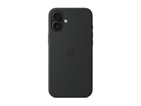 Apple - Pokrywa ochronna dla telefonu komórkowego - zgodność MagSafe - silikon - czarny - dla iPhone 16 Plus