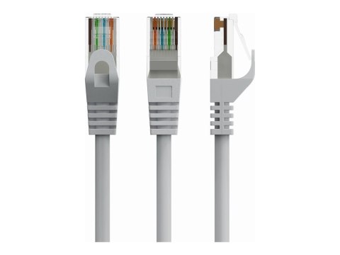 Cablexpert - Kabel krosowy - RJ-45 (M) do RJ-45 (M) - 1.5 m - 6.2 mm - UTP - CAT 6 - bez wystających elementów - szary