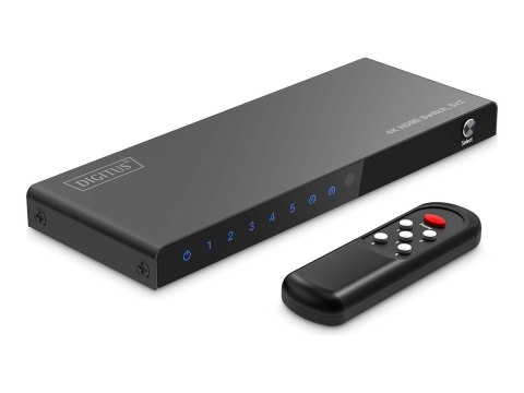 DIGITUS DS-55332 - Przełącznik wideo/audio - 4K - 5 x 1 - stacjonarny
