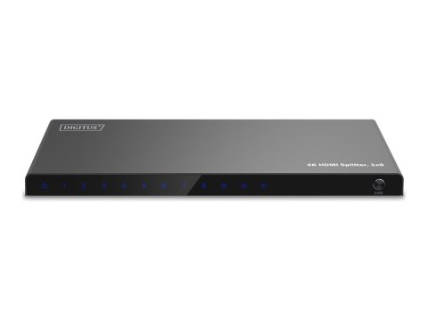 DIGITUS - Rozdzielacz wideo/audio - 4K, 1x8 - 8 x HDMI - stacjonarny