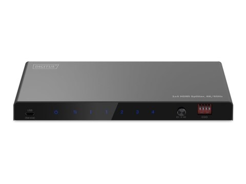 DIGITUS - Rozdzielacz wideo/audio - 8K, 1x4 - 4 x HDMI - stacjonarny