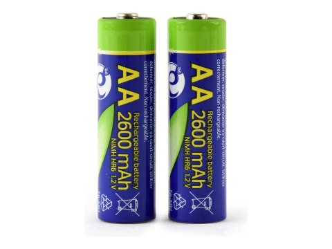 EnerGenie - Bateria 2 x Typu AA - NiMH - (do ładowania) - 2600 mAh