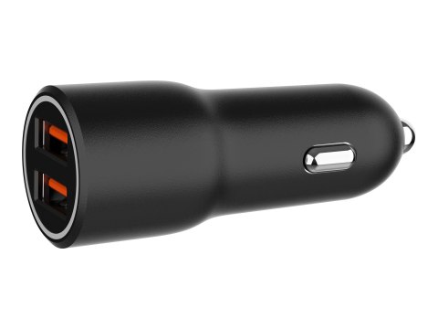 Gembird - Zasilacz samochodowy - 36 wat - 3 A - QC 3.0 - 2 złącza wychodzące (USB Typ A) - czarny