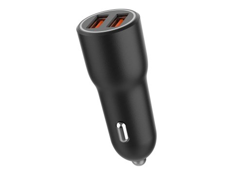 Gembird - Zasilacz samochodowy - 36 wat - 3 A - QC 3.0 - 2 złącza wychodzące (USB Typ A) - czarny