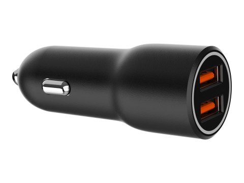 Gembird - Zasilacz samochodowy - 36 wat - 3 A - QC 3.0 - 2 złącza wychodzące (USB Typ A) - czarny