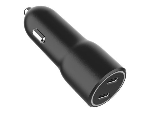 Gembird - Zasilacz samochodowy - 40 wat - 3 A - PD - 2 złącza wychodzące (USB-C) - czarny