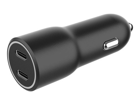 Gembird - Zasilacz samochodowy - 40 wat - 3 A - PD - 2 złącza wychodzące (USB-C) - czarny