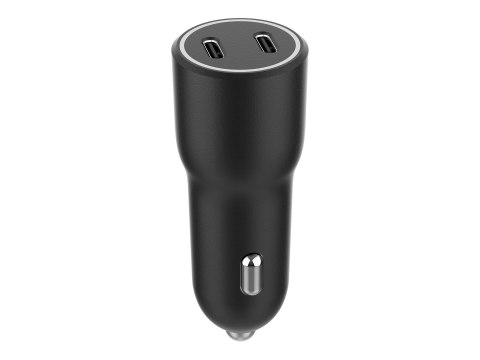 Gembird - Zasilacz samochodowy - 40 wat - 3 A - PD - 2 złącza wychodzące (USB-C) - czarny
