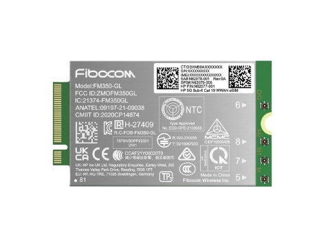 HP - Bezprzewodowy modem komórkowy - 5G - dla Elite x360; EliteBook 83X G11, 84X G11, 86X G11; ZBook Firefly 14 G11; ZBook Fury 