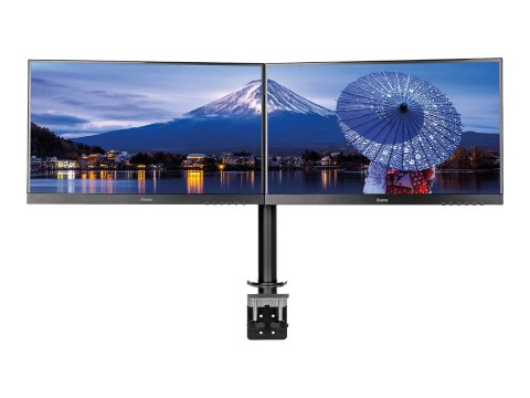 Iiyama DS1002C-B1 - Zestaw do montażu - ramię regulowane - dla 2 monitory - czarny - rozmiar ekranu: 10"-30" - montaż na biurku 