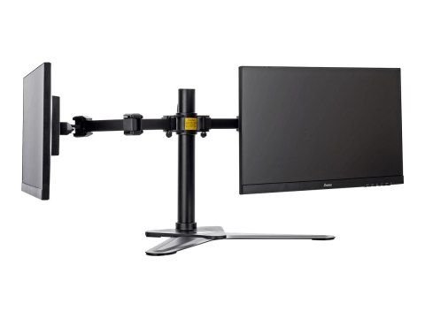 Iiyama DS1002D-B1 - Stojak - ramię regulowane - dla 2 monitory - czarny - rozmiar ekranu: 10"-30" - podstawa stołowa - dla ProLi