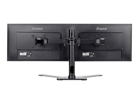 Iiyama DS1002D-B1 - Stojak - ramię regulowane - dla 2 monitory - czarny - rozmiar ekranu: 10"-30" - podstawa stołowa - dla ProLi