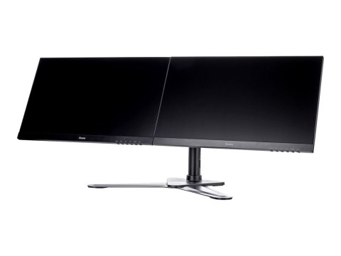 Iiyama DS1002D-B1 - Stojak - ramię regulowane - dla 2 monitory - czarny - rozmiar ekranu: 10"-30" - podstawa stołowa - dla ProLi