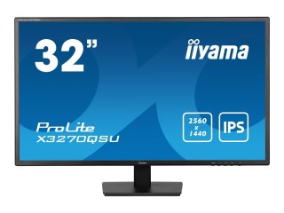 Iiyama ProLite X3270QSU-B1 - Monitor LED - 32" (31.5" widoczny) - 2560 x 1440 WQHD @ 100 Hz - IPS - 250 cd/m² - 1200:1 - 3 ms - 