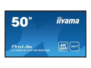 Iiyama ProLite LH5041UHS-B2AG - 50" Klasa Przekątnej wyświetlacz LCD z podświetleniem LED - sygnał cyfrowy - z wbudowany odtwarz