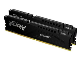 Kingston FURY Beast - DDR5 - zestaw - 32 GB: 2 x 16 GB - DIMM 288-pin - 3000 MT/s / PC5-48000 - CL36 - 1.35 V - niebuforowana - 