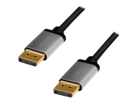 LogiLink - Kabel portu wyświetlacza - DisplayPort 20-pin (M) do DisplayPort 20-pin (M) - DisplayPort 1.2 - 3 m - obsługa Dolby D