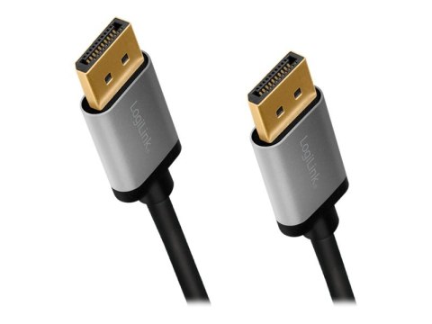LogiLink - Kabel portu wyświetlacza - DisplayPort 20-pin (M) do DisplayPort 20-pin (M) - DisplayPort 1.2 - 5 m - obsługa 4K 60 H