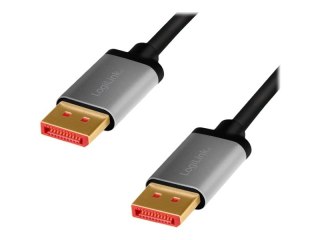LogiLink - Kabel portu wyświetlacza - DisplayPort 20-pin (M) do DisplayPort 20-pin (M) - DisplayPort 1.4 - 2 m - obsługa Dolby D