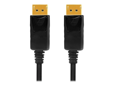 LogiLink - Kabel portu wyświetlacza - DisplayPort 20-pin (M) z zatrzaskiem do DisplayPort 20-pin (M) z zatrzaskiem - DisplayPort