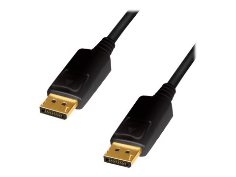 LogiLink - Kabel portu wyświetlacza - DisplayPort 20-pin (M) z zatrzaskiem do DisplayPort 20-pin (M) z zatrzaskiem - DisplayPort