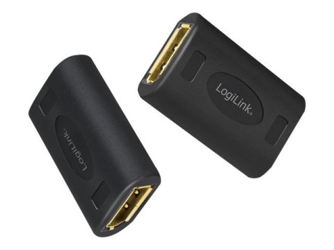 LogiLink - Przejściówka DisplayPort - DisplayPort 20-pin (F) do DisplayPort 20-pin (F) - DisplayPort 1.4 - obsługa 8K 60 Hz (768