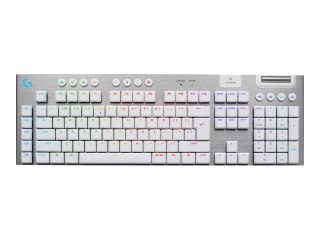 Logitech G G915 X - Klawiatura - LIGHTSPEED - podświetlenie - bezprzewodowa - Bluetooth 5.0, 2.4 GHz, USB - QWERTY - Międzynarod