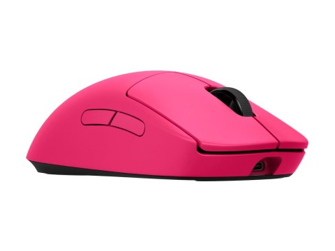 Logitech G PRO 2 - Mysz - gaming - prawo i leworęczna - optyczna - 8 przyciski - bezprzewodowa, przewodowa - 2.4 GHz, USB - odbi