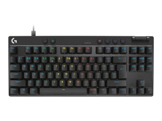 Logitech G PRO X RAPID - Klawiatura - TKL - podświetlenie - USB - QWERTY - Międzynarodowy USA - przełącznik: Linear - czarny