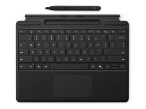 Microsoft Surface Pro Keyboard - Klawiatura - z panel dotykowy, akcelerometr, taca do przechowywania i ładowania Surface Slim Pe