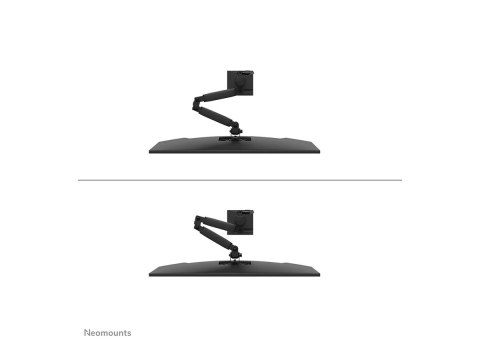 Neomounts DS60-600BL1 - Zestaw do montażu (ramię monitora, zacisk grumotu) - pełny zakres ruchu - dla monitor - stal - czarny - 