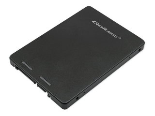 Qoltec - Obudowa pamięci - NGFF, 2TB - M.2 - SATA 6Gb/s - SATA, USB - czarny