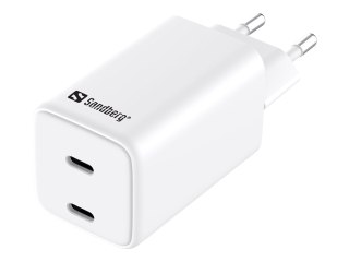 Sandberg - Zasilacz - 65 wat - 3.25 A - 2 złącza wychodzące (USB-C) - Europa