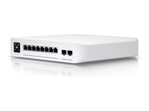 Ubiquiti UniFi Switch Pro 8 PoE - Przełącznik - L3 - Tak - 2 x 10/100/1000 (PoE++) + 2 x Ethernet SFP+ 10 Gb + 6 x 10/100/1000 (