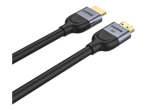 Unitek - Kabel HDMI - HDMI męski do HDMI męski - 1 m - czarny, kosmiczna szarość - obsługa 8K 60 Hz