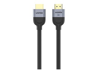 Unitek - Kabel HDMI - HDMI męski do HDMI męski - 3 m - czarny, kosmiczna szarość - obsługa 8K 60 Hz