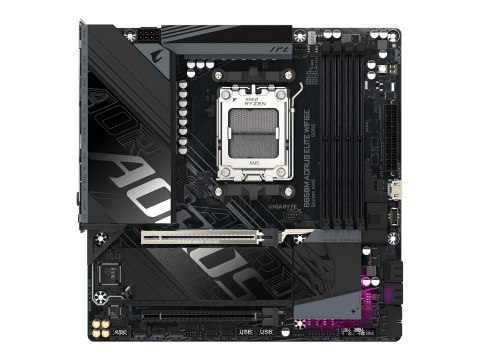 AORUS B850M ELITE WIFI6E - Płyta główna - ATX micro - Socket AM5 - AMD B850 Chipset - USB-C 3.2 Gen 2x2, USB-C 3.2 Gen2, USB 3.2