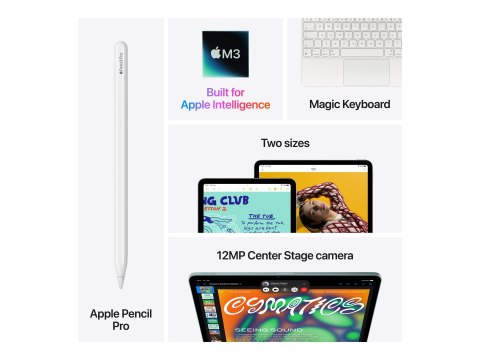 Apple 13-inch iPad Air M3 Wi-Fi + Cellular - Tablet - 128 GB - 13" IPS (2732 x 2048) - 3G, 4G, 5G - światło gwiazdk