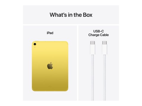 Apple iPad A16 Wi-Fi + Cellular - Tablet - 512 GB - 11" IPS (2360 x 1640) - 3G, 4G, 5G - żółty