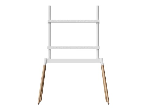 Gembird - Stojak - dla TV - stal, SPCC, plastik, plaża - biały, drewno - rozmiar ekranu: 55"-86" - element podłogowy, konstrukcj